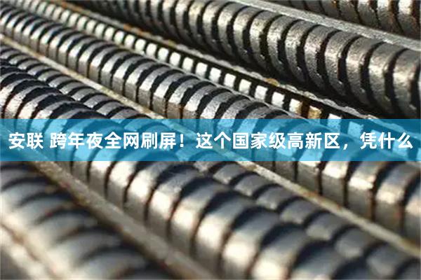 安联 跨年夜全网刷屏！这个国家级高新区，凭什么