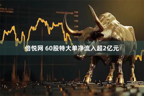 倍悦网 60股特大单净流入超2亿元
